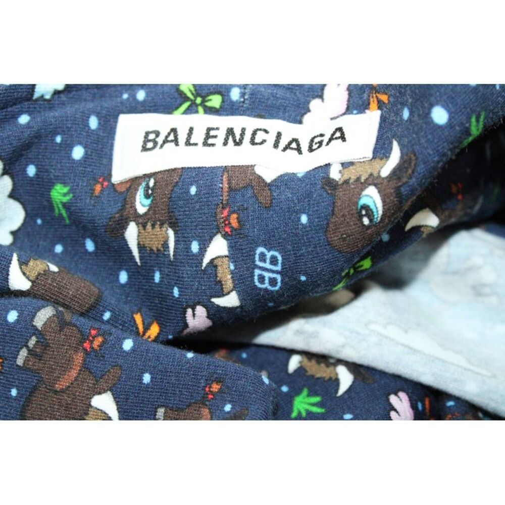 Balenciaga Printed Wrap Top in Multicolor Cotton - Picture 3 of 5